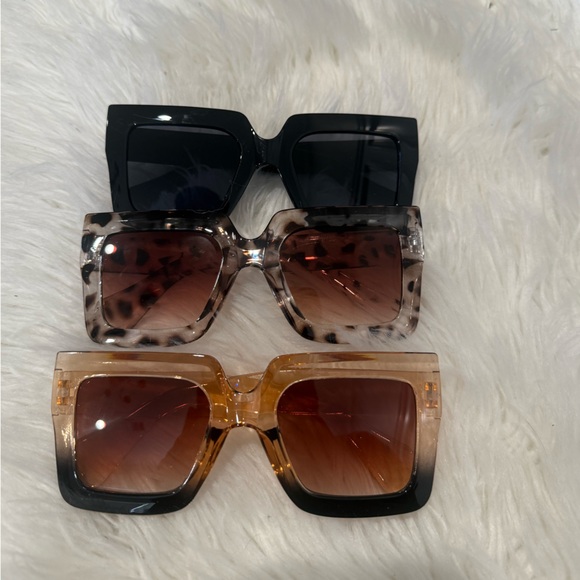 Amazon Leopard, Black, and Tan Sunglasses Trio - Picture 3 of 5